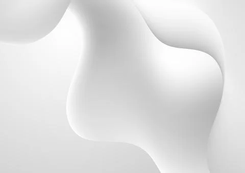 Abstract white grey smooth liquid wavy shapes elegant background イラスト素材