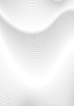 Abstract white grey waves and lines pattern イラスト素材