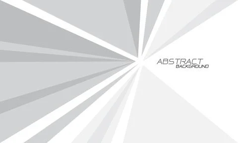 Abstract white grey zoom triangle geometric background Stock Illustration