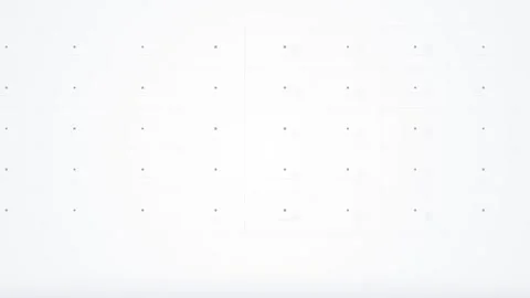 Abstract White Grid Pattern with Subtle Dots - Minimalist Background Stock Footage 347559271