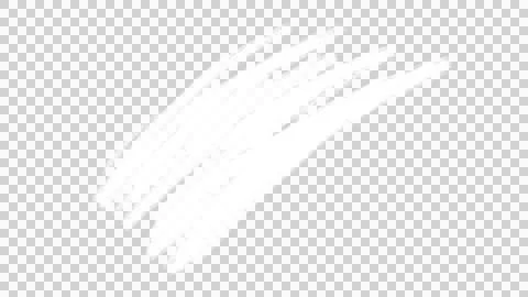 Abstract white hand-drawn crayon scribble with transparent background. Illustrazione stock