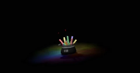 Abstract White Hat Magic Particle Reveal (4K) 스톡 동영상 201858964