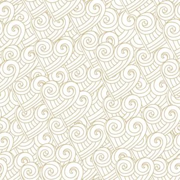 Abstract white hearts seamless Stock Illustration