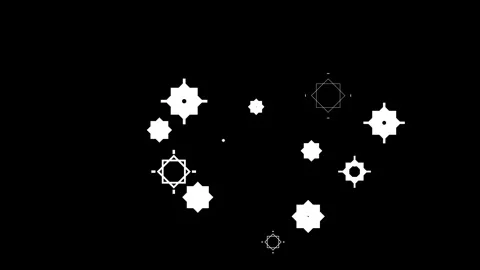 Abstract white hexagon burst animation with geometric pop and line explosion. Stock Footage 320496439