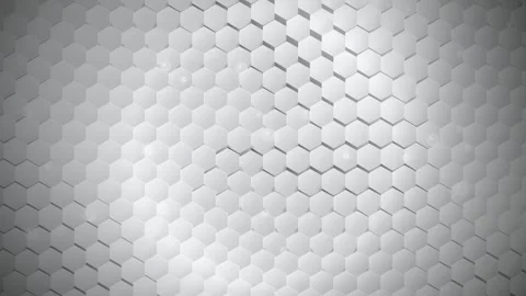Abstract White Hexagon Honeycomb Pattern Background Animation Stock Footage 345041890