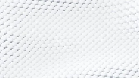 Abstract White Hexagon Honeycomb Pattern Background Animation Stock Footage 345041891