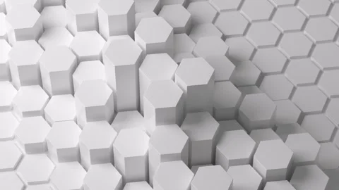 Abstract white honeycomb. Stock Footage 263537251