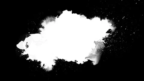 Abstract white ink drop 動画素材 329184549