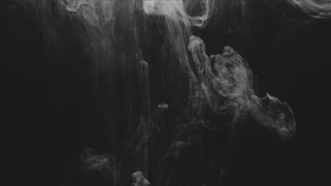 Abstract white ink in water Stock Footage 107873395