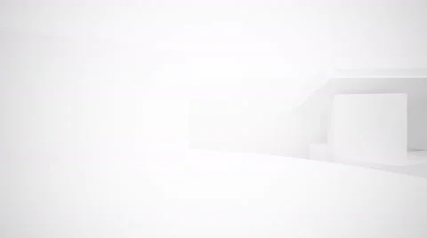 Abstract white interior.  3D rendering. animation Видео 55314590