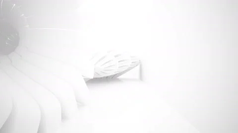 Abstract white interior. 3D rendering Video stock 59588491