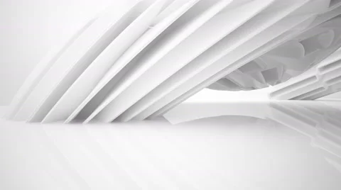 Abstract white interior. 3D rendering Stock Footage 59824060