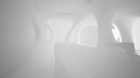 Abstract white interior Stock Footage 46730583