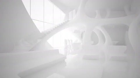 Abstract white interior Video stock 46948872