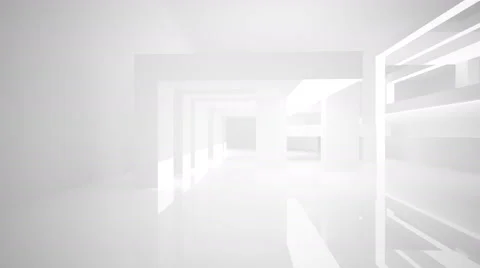 Abstract white interior Video stock 49324944