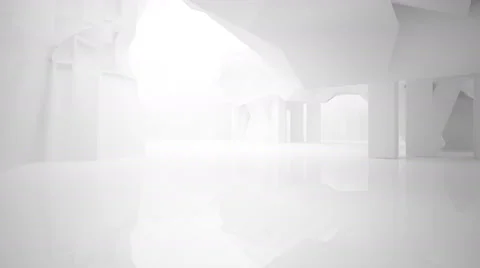 Abstract white interior. Video stock 62940626
