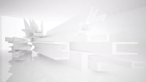 Abstract white interior. Stock-Footage 63426515