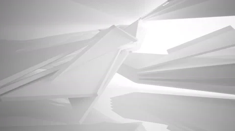 Abstract white interior. Stock Footage 65563524