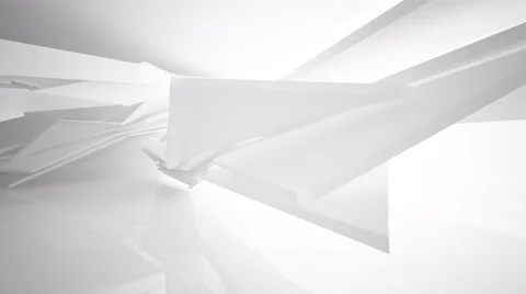 Abstract white interior. Stock Footage 65563567