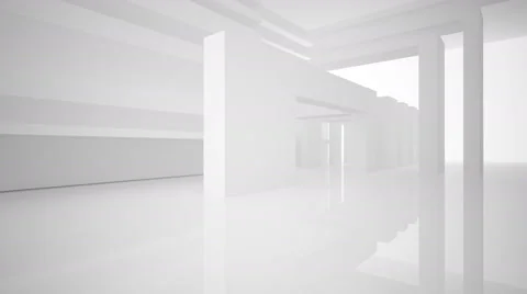 Abstract white interior. Видео 67228502