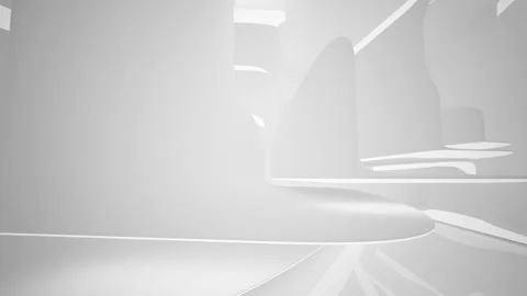 Abstract white interior .  Stock Footage 96580510