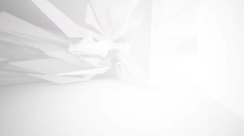 Abstract white interior of the future. Architectural background. Stock Footage 64152583