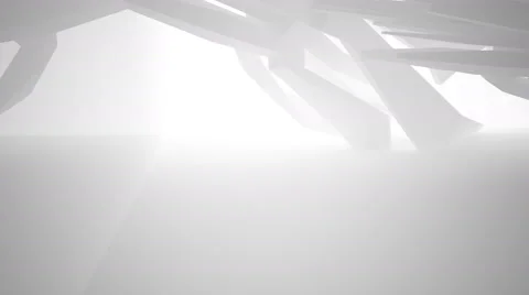 Abstract white interior of the future. Architectural background. 動画素材 64209534
