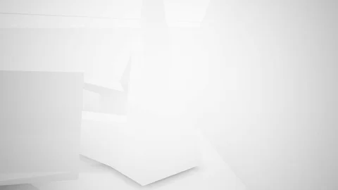 Abstract white interior of the future. Видео 83069959