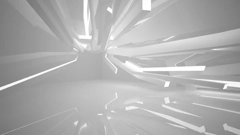 Abstract white interior of the future, with neon lighting. 스톡 동영상 71248505