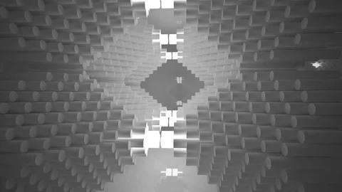 Abstract white interior of the future, with neon lighting. Stock Footage 75875304