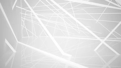 Abstract white interior of the future, with neon lighting.  Vidéo 83387573