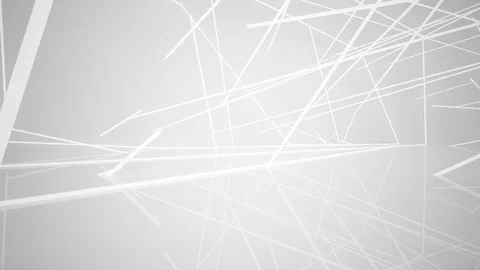 Abstract white interior of the future, with neon lighting.  動画素材 83387579