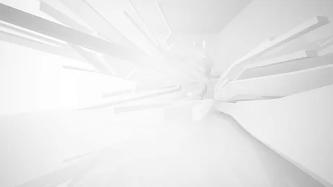 Abstract white interior highlights future. Architectural background. 動画素材 71248490