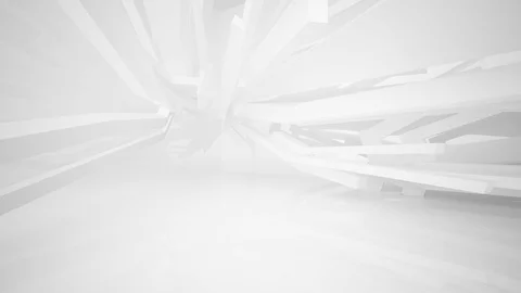 Abstract white interior highlights future. Architectural background. 스톡 동영상 71248503