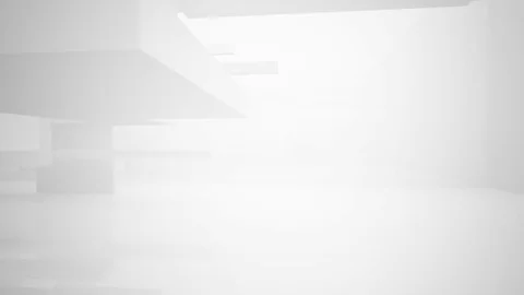 Abstract white interior highlights future. Architectural background. Stock Footage 72937221