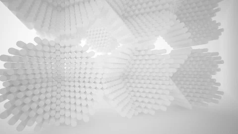 Abstract white interior highlights future. Architectural background. Видео 81808639