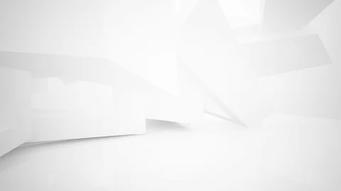 Abstract white interior highlights future. Architectural background. Stock Footage 82100191