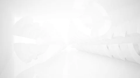 Abstract white interior highlights future. Architectural background. Vidéo 82237653