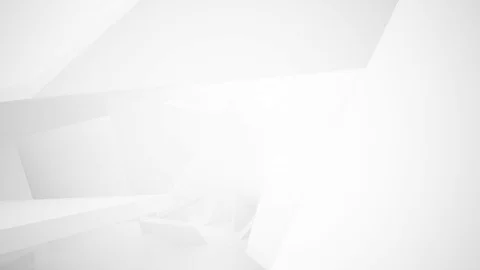 Abstract white interior multilevel public space with window.  Stock Footage 85271858