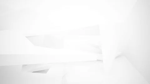 Abstract white interior multilevel public space with window.  Stock Footage 85272728