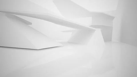 Abstract white interior multilevel public space with window. Stock Footage 85725052