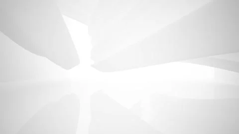 Abstract white interior multilevel public space with window.  Stock Footage 86424325