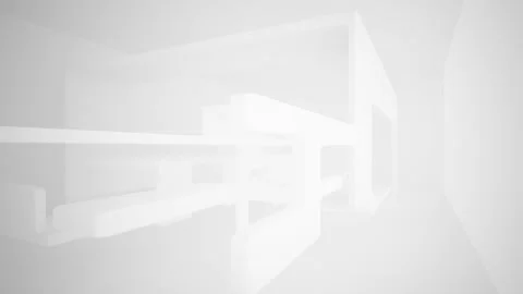 Abstract white interior multilevel public space with window.  Stock Footage 86679651