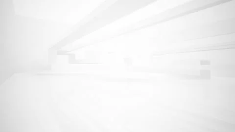 Abstract white interior multilevel public space with window. Stock Footage 87195030