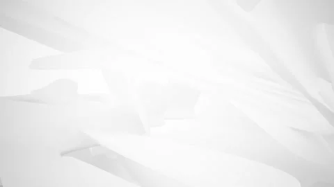 Abstract white interior multilevel public space with window.  Stock Footage 89642486