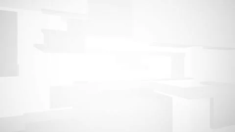 Abstract white interior multilevel public space with window.  Video stock 89686563