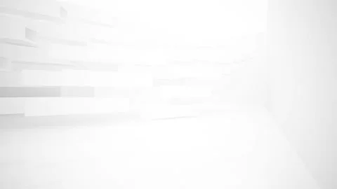 Abstract white interior multilevel public space with window. Stock Footage 89923703