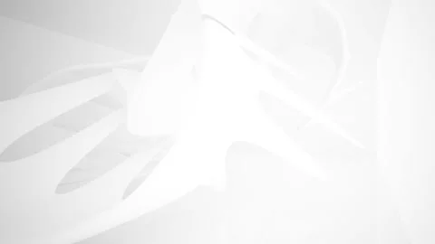 Abstract white interior multilevel public space with window.  Stock Footage 90175356