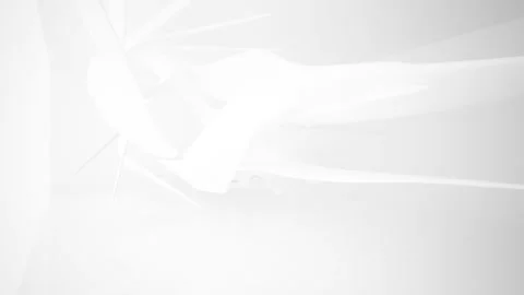 Abstract white interior multilevel public space with window.  Stock Footage 90175409