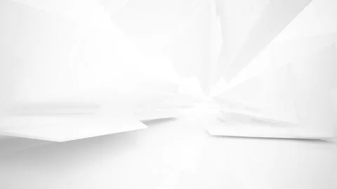 Abstract white interior multilevel public space with window. Vídeos de archivo 90540637